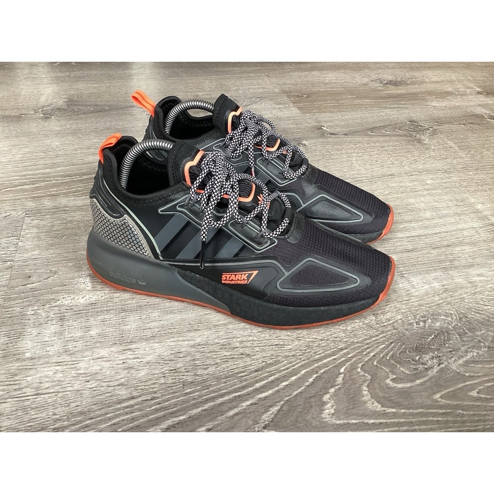 Adidas Mens ZX 2K Boost Marvel Black Stark Industries Size 8 Shoes H02560